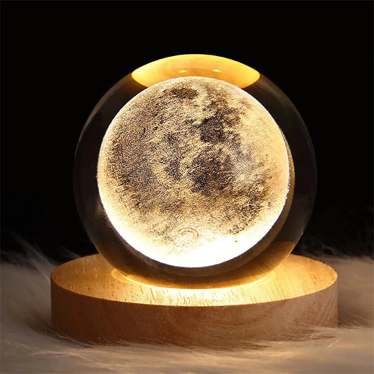 Galaxy Projection Crystal Lamp